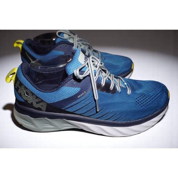 HOKA Arahi 3 Men’s Size 11 Blue Yellow Stability Running Shoes BSMI EU 45⅓ - Picture 2 of 13